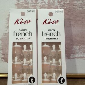 Kiss Salon French Toenails - Soft Pink